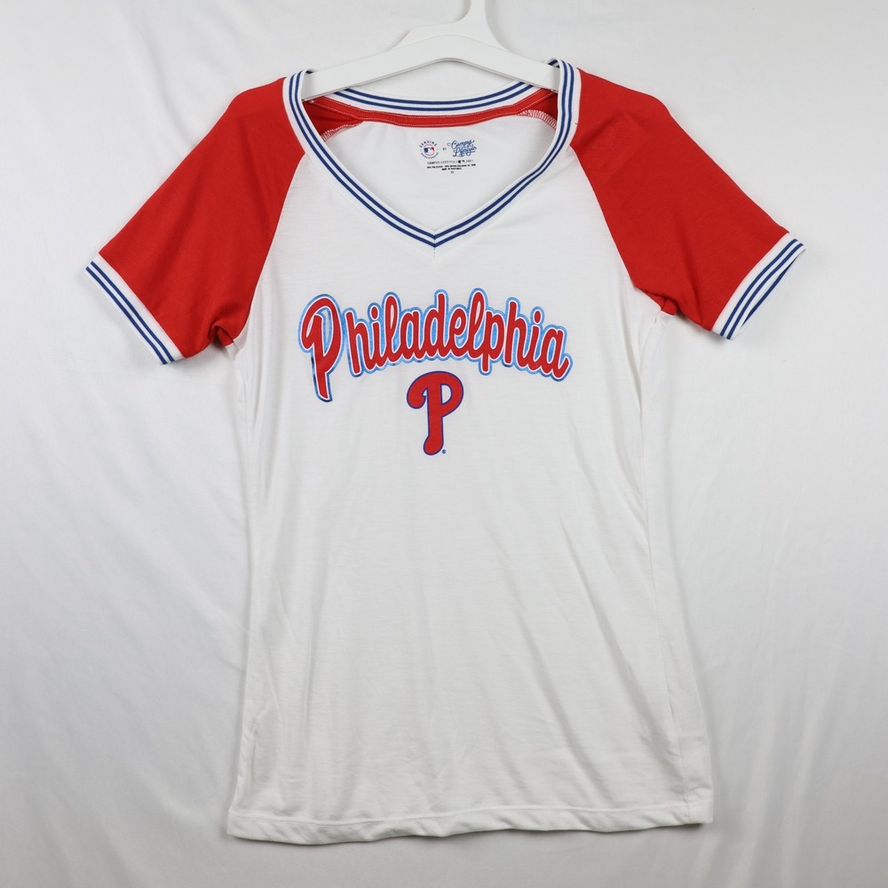 Philadelphia Phillies Shirt Womens XS MLB Baseball Campus‎ Lifestyle Tee